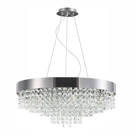 TOOLIGHT hängande taklampa APP1786-16CP 60cm Krom 60x60x4cm