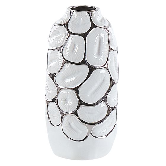 Dekorationsvas CENABUM 28 cm Stengods Vit
