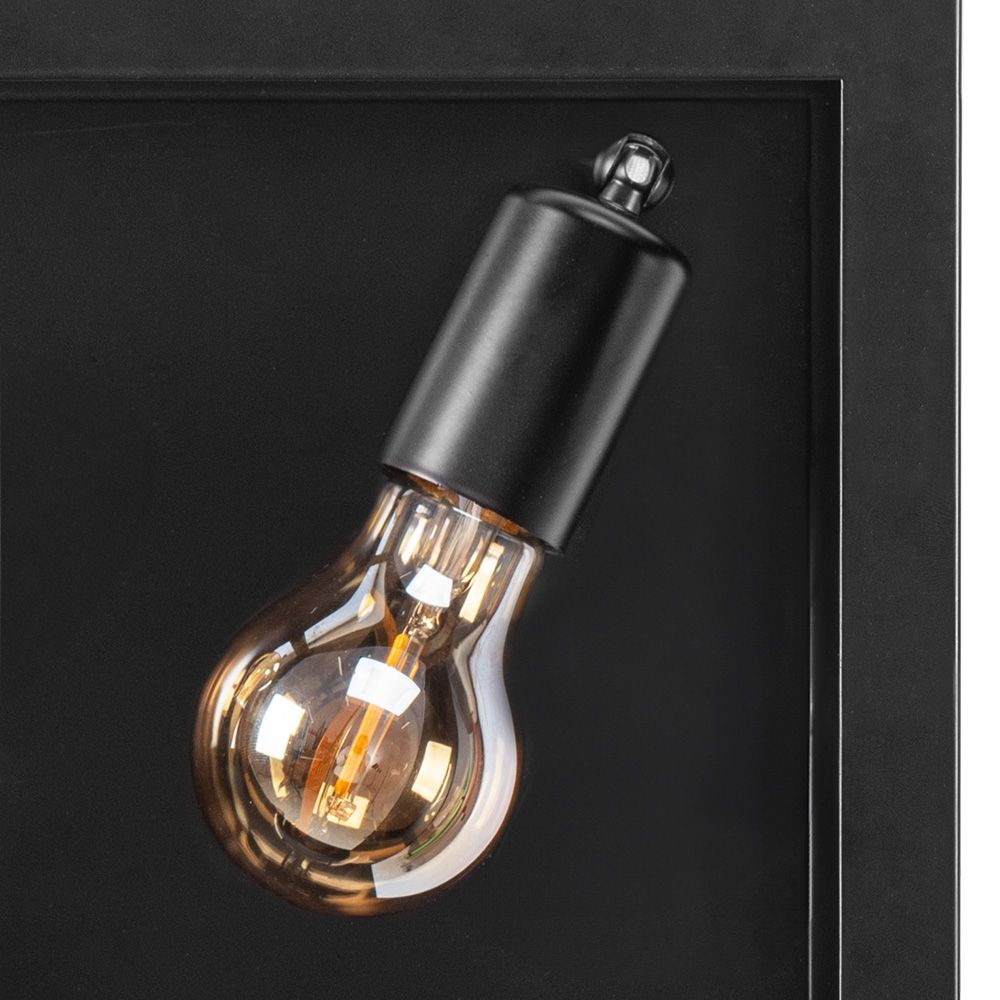 TOOLIGHT vägglampa APP1305-2W Svart 12x25x25cm