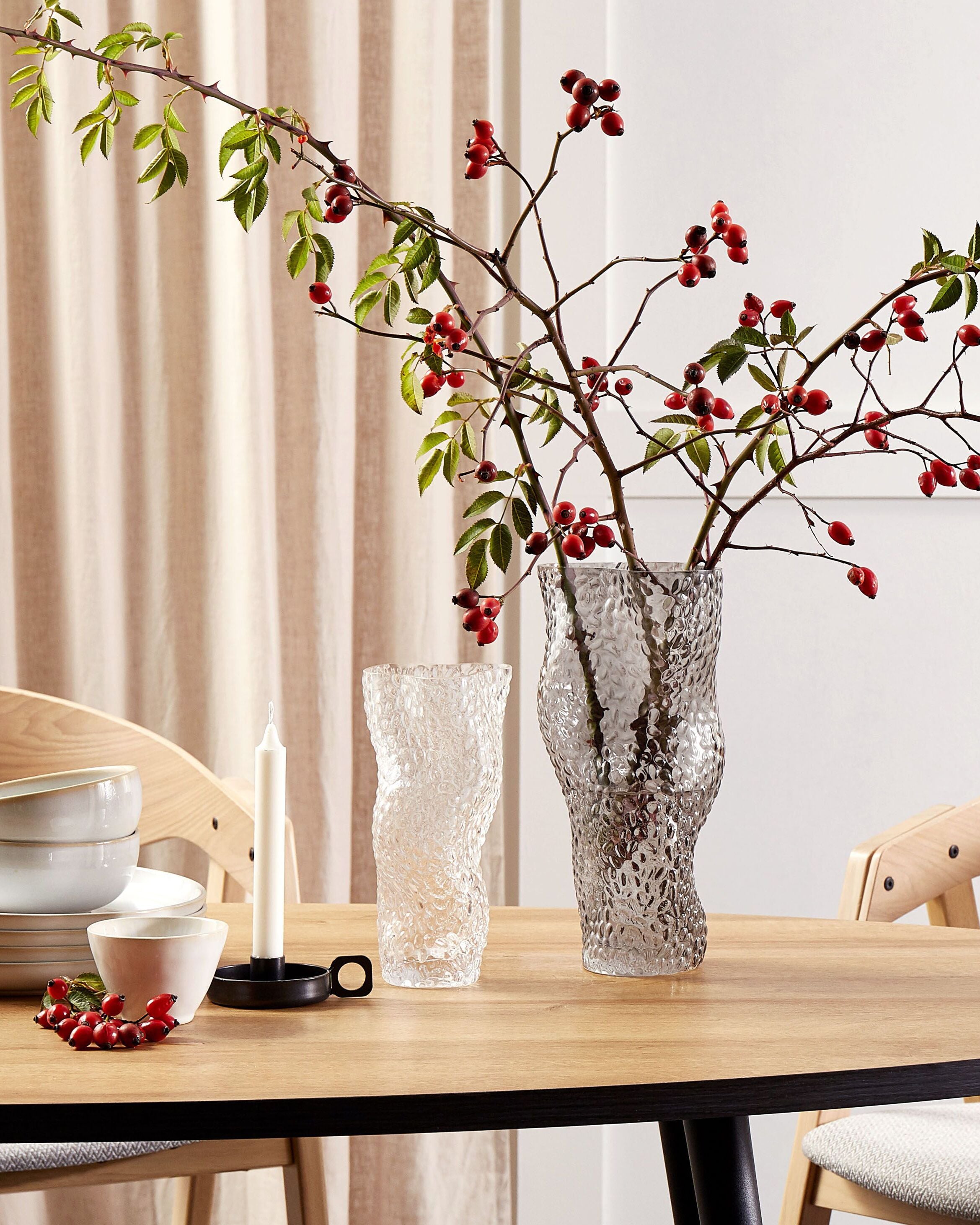 Blomvas ELATOS 23 cm Glas Transparent