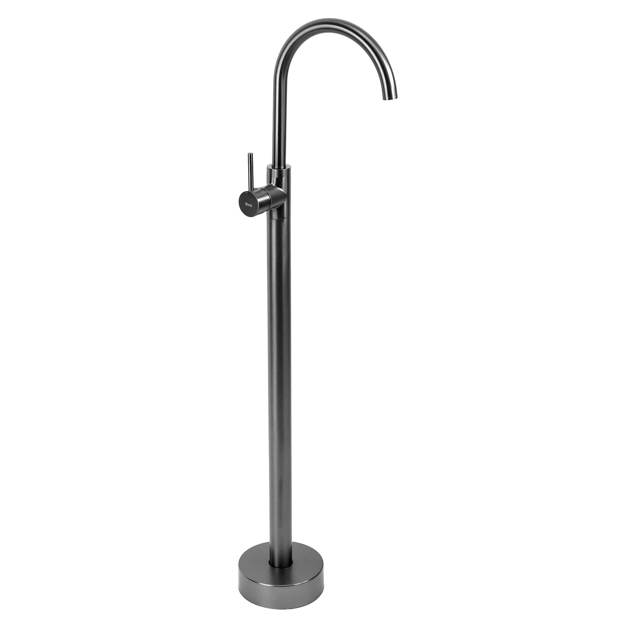 REA Golvmonterad Tvättställsblandare Lungo Titan, 96x20x107,5cm
