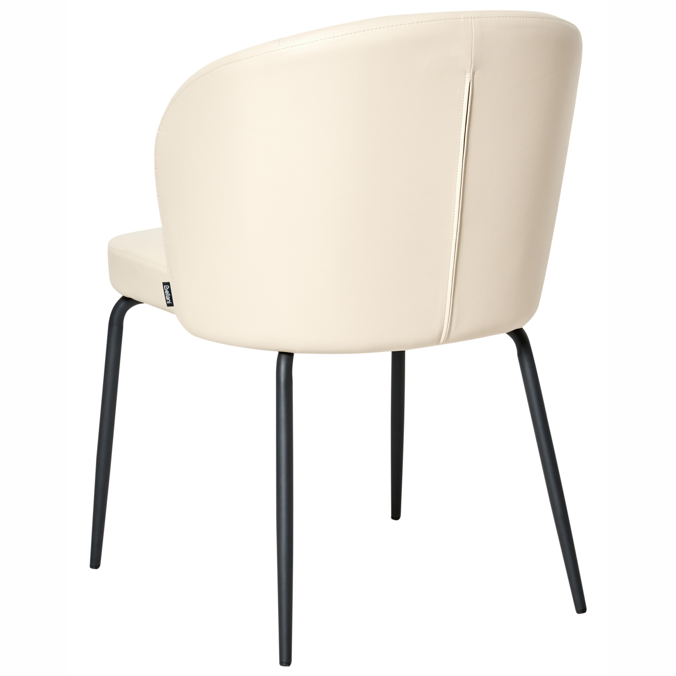 Set med 2 matstolar ZANA Konstläder Ljusbeige