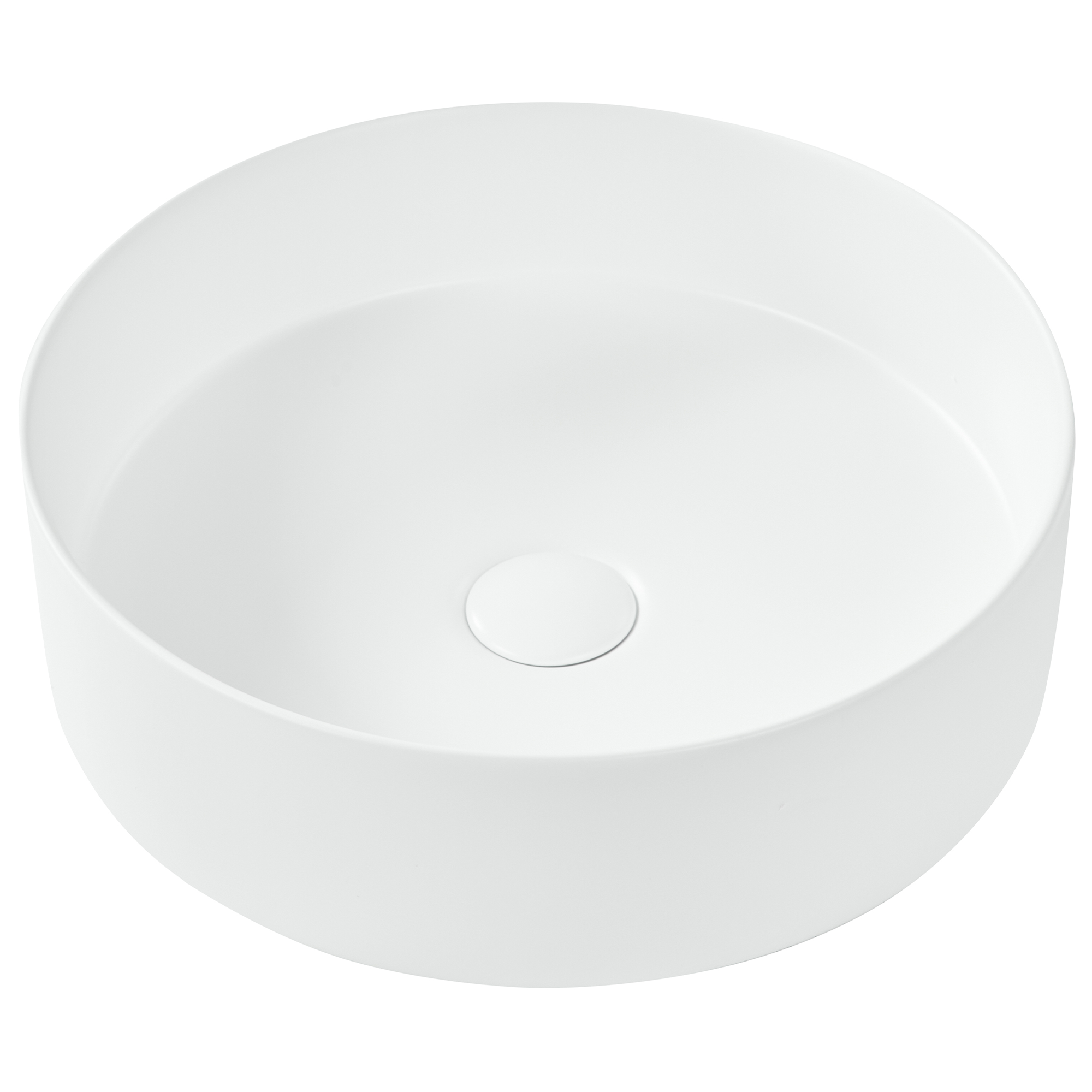Tvättställ för bänkskiva TEBAR ⌀ 40 cm Keramik Off-White