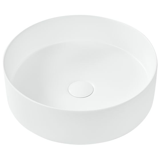 Tvättställ för bänkskiva TEBAR ⌀ 40 cm Keramik Off-White