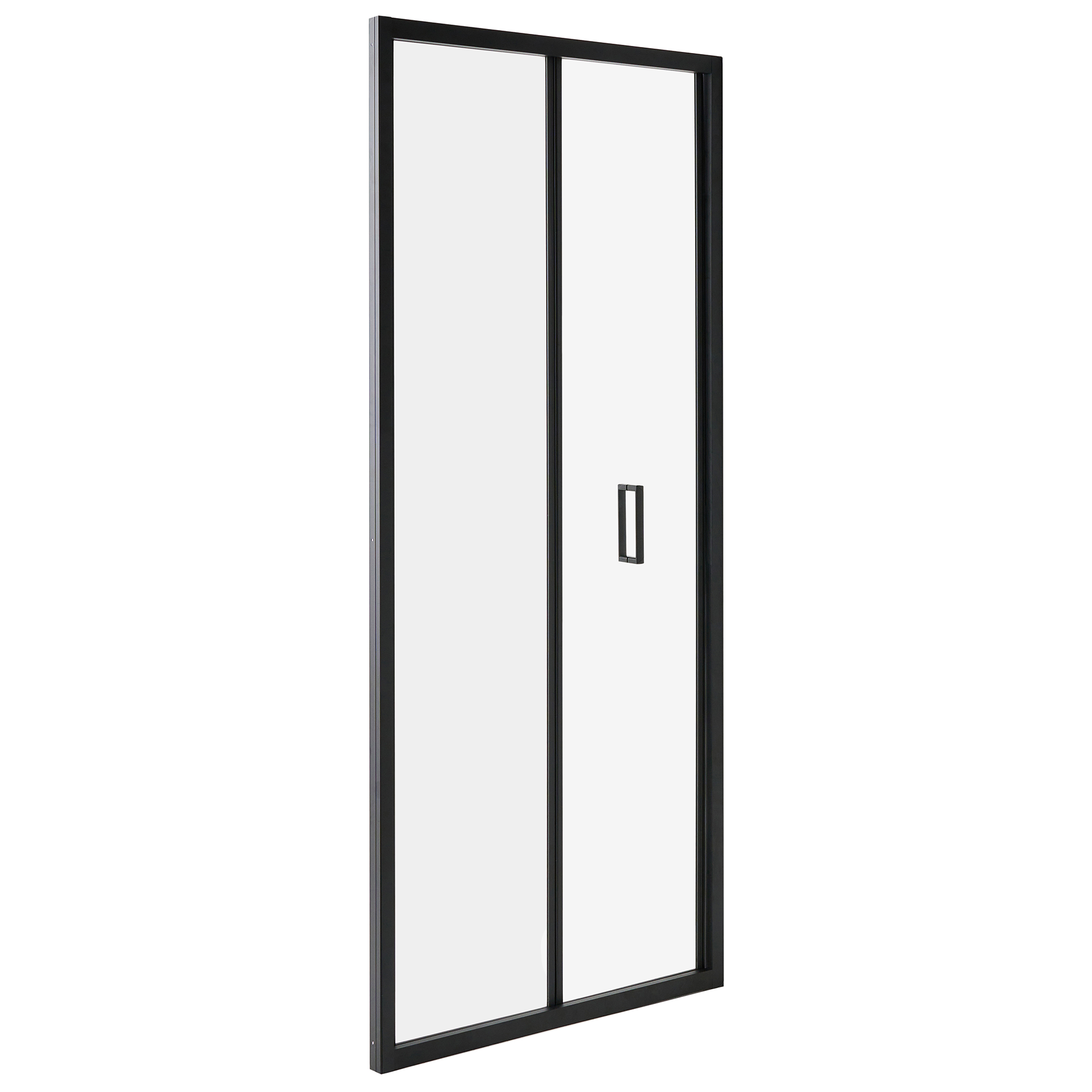 Vikbar duschdörr NELTUME 800 x 1900 mm Svart