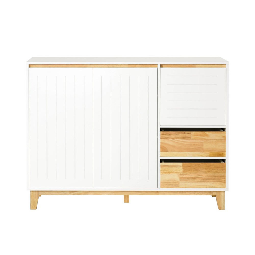 ```htmlSoBuy Credenza Mobil för kök Köksskåp Hallmöbel Buffet Sidobord Låg skänk TV-bänk 120x40x90m FSB75-WN```