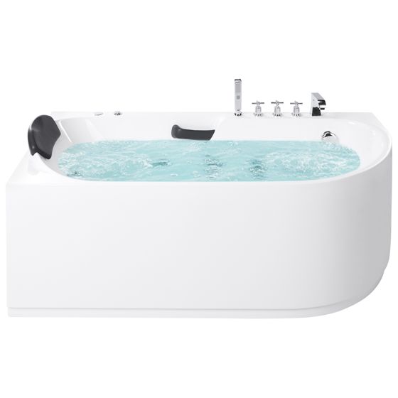 Massagebadkar SAYULA 1700 x 800 mm Vit Högervänd