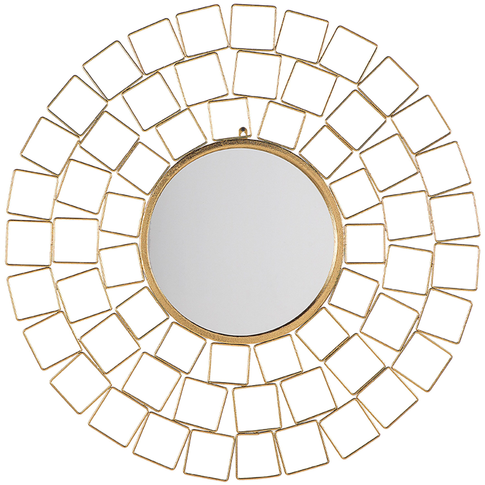 Väggspegel LABRIT 90 cm 90 cm Metall Guld