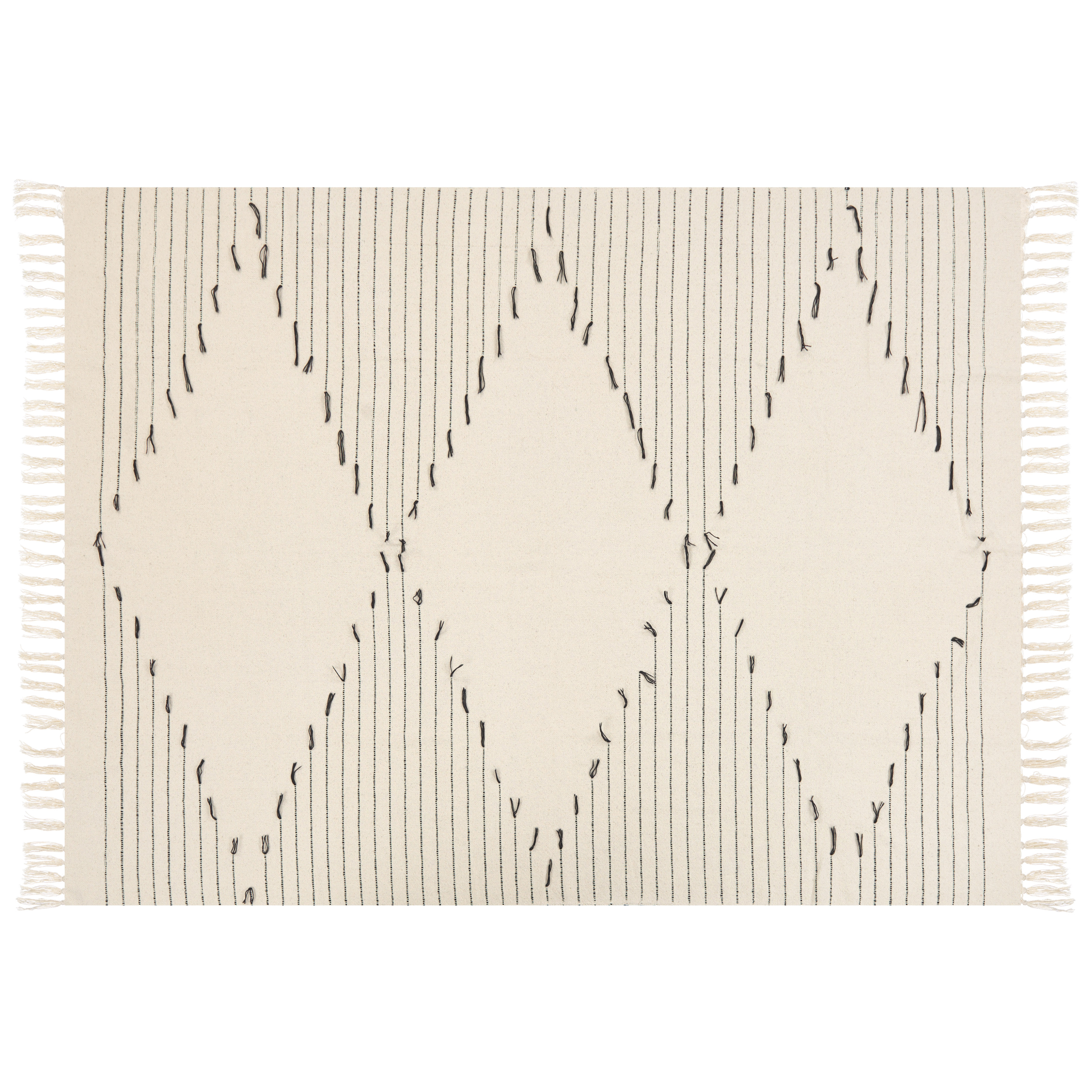 Pläd ULUYOL Bomull 130 x 170 cm Beige