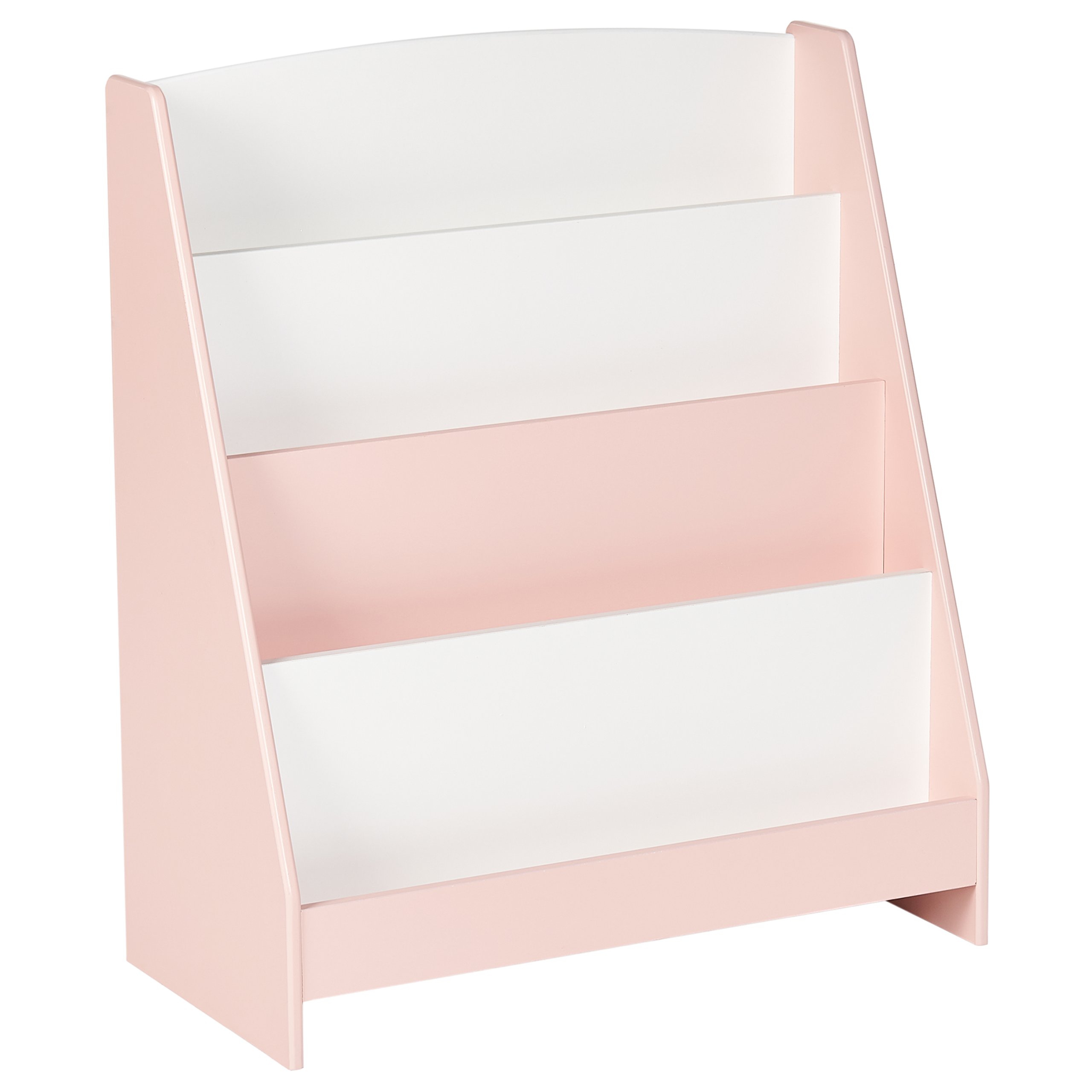 Bokhylla med 4 hyllor LILOET 70 cm Pastellrosa