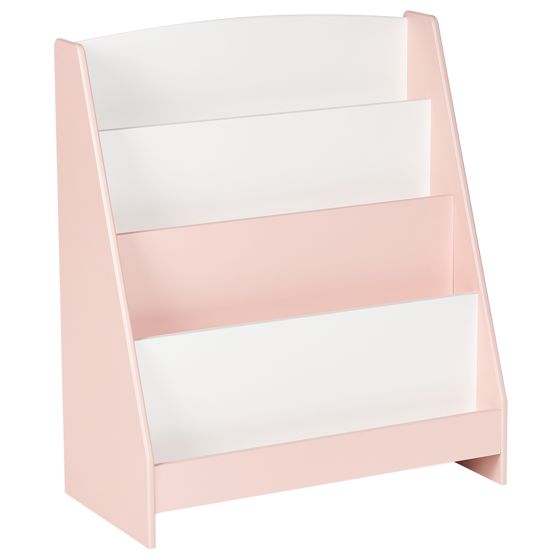 Bokhylla med 4 hyllor LILOET 70 cm Pastellrosa