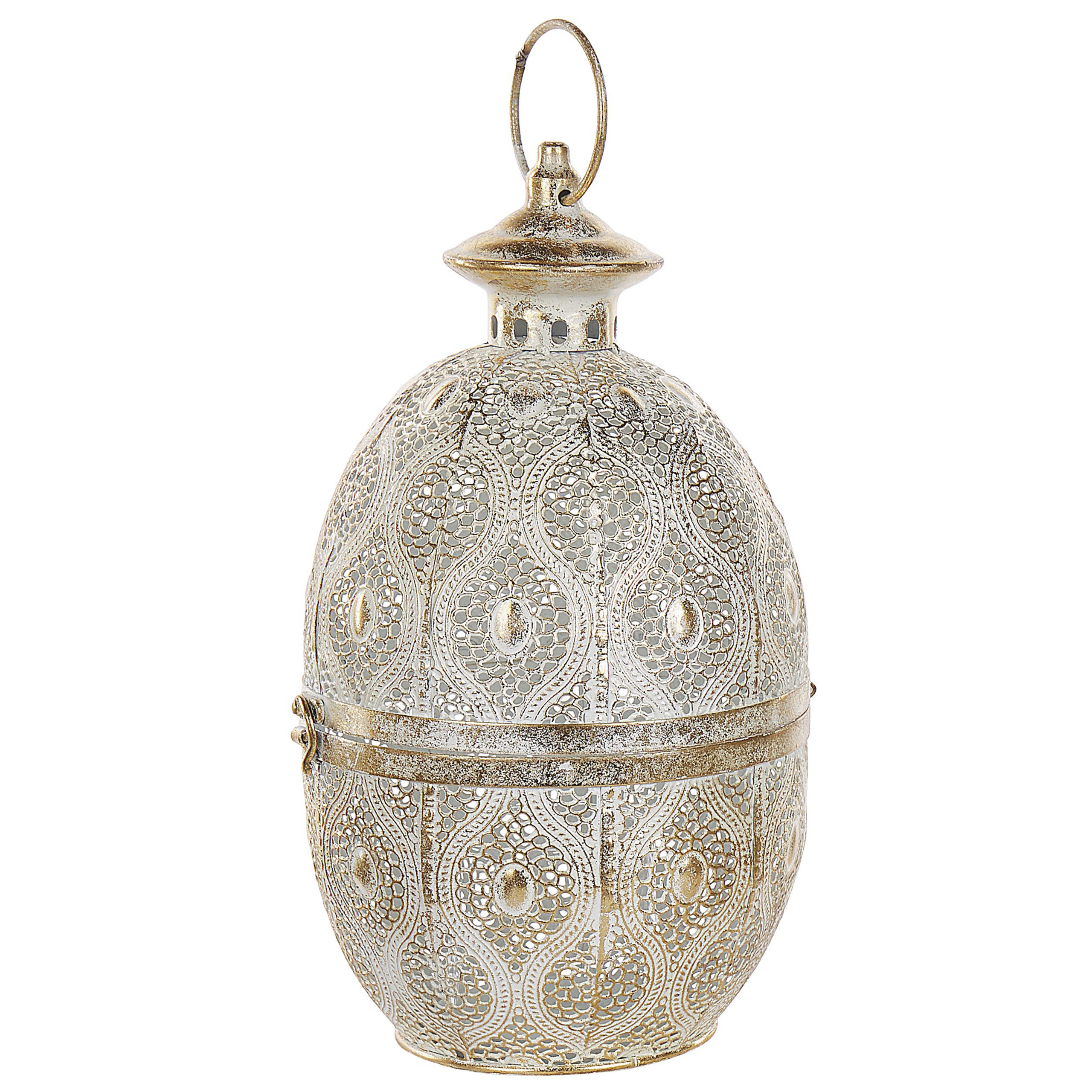 Lykta AMORGOS 34 cm Metall Guld