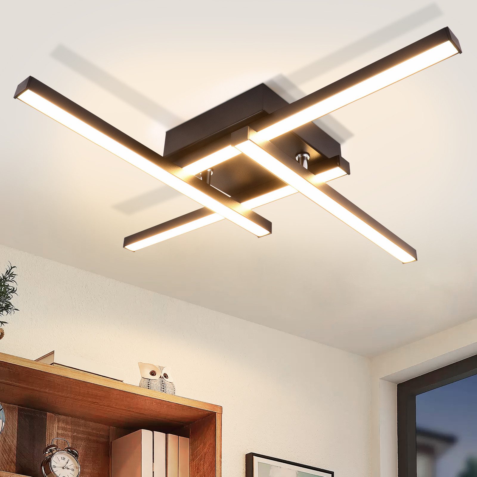 NETTLIFE LED - taklampa, varmvit, modern, design, 24W, 3000K