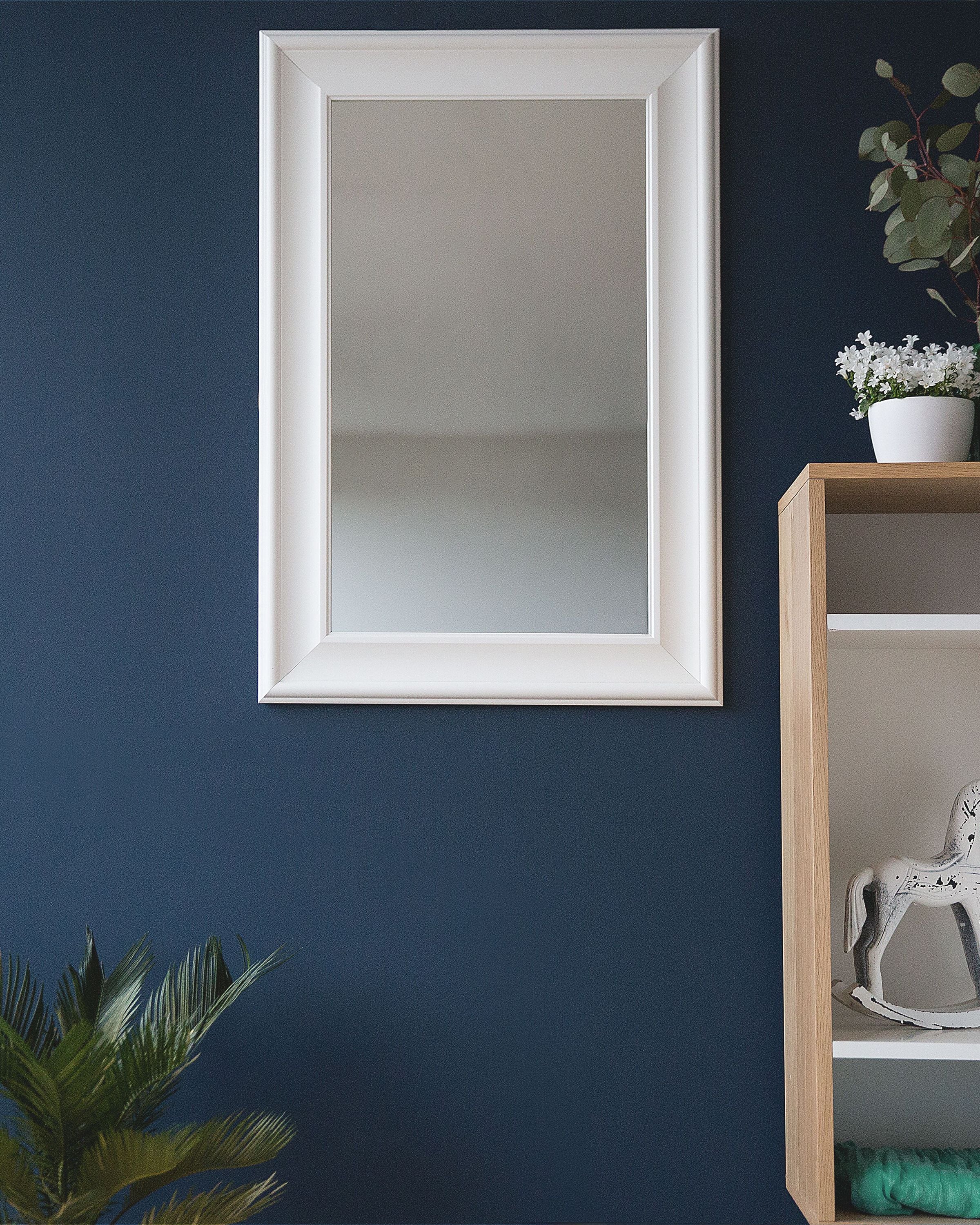 Väggspegel LUNEL 60 cm 90 cm Vit