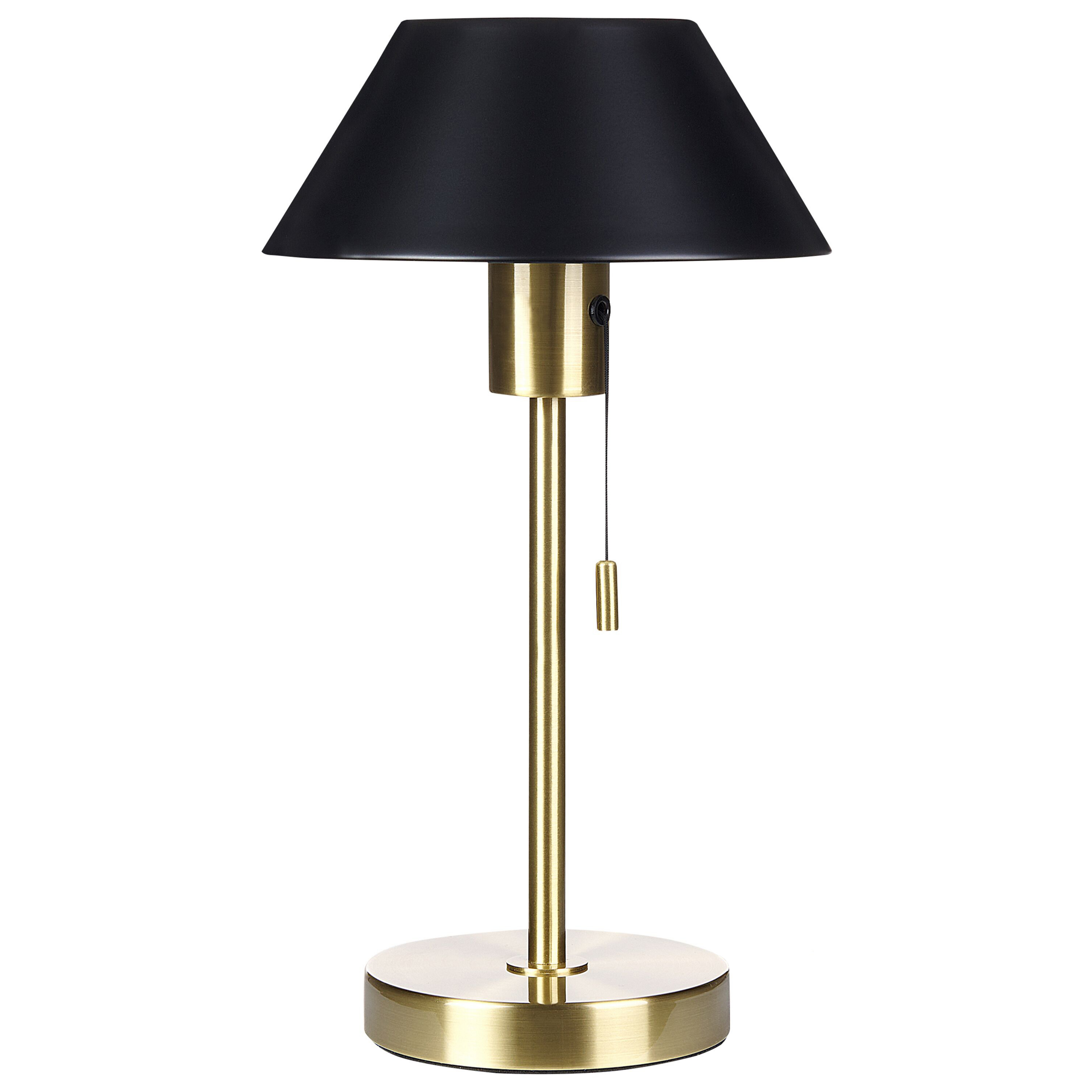 Bordslampa CAPARO Metall Svart/ Guld