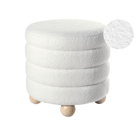 Sittpuff CHILLY Bouclé Off-White