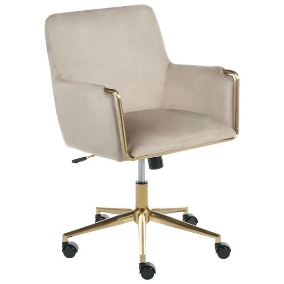 Skrivbordsstol ALTONA Sammet Beige