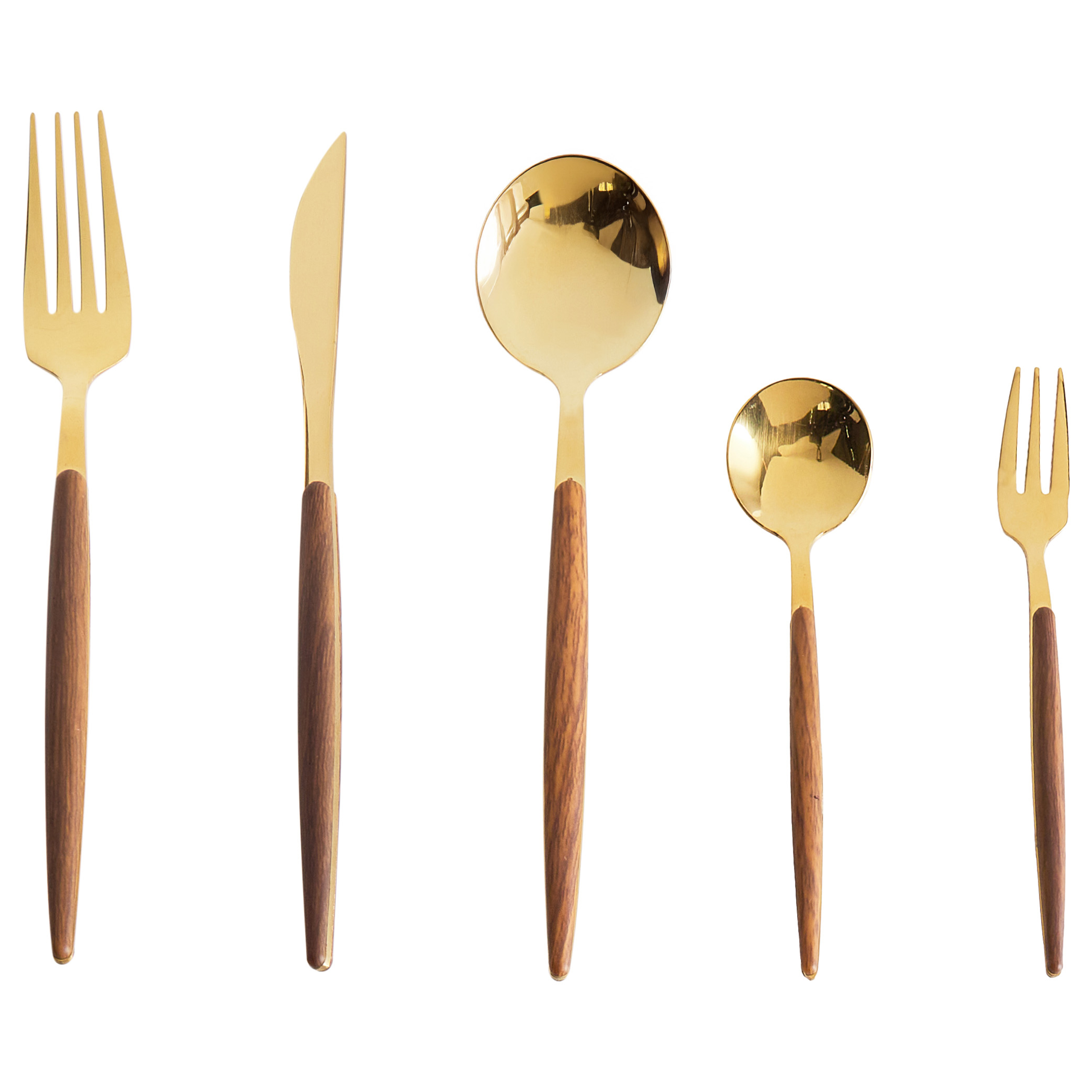 Bestickset 30-pack GEMELLI Guld
