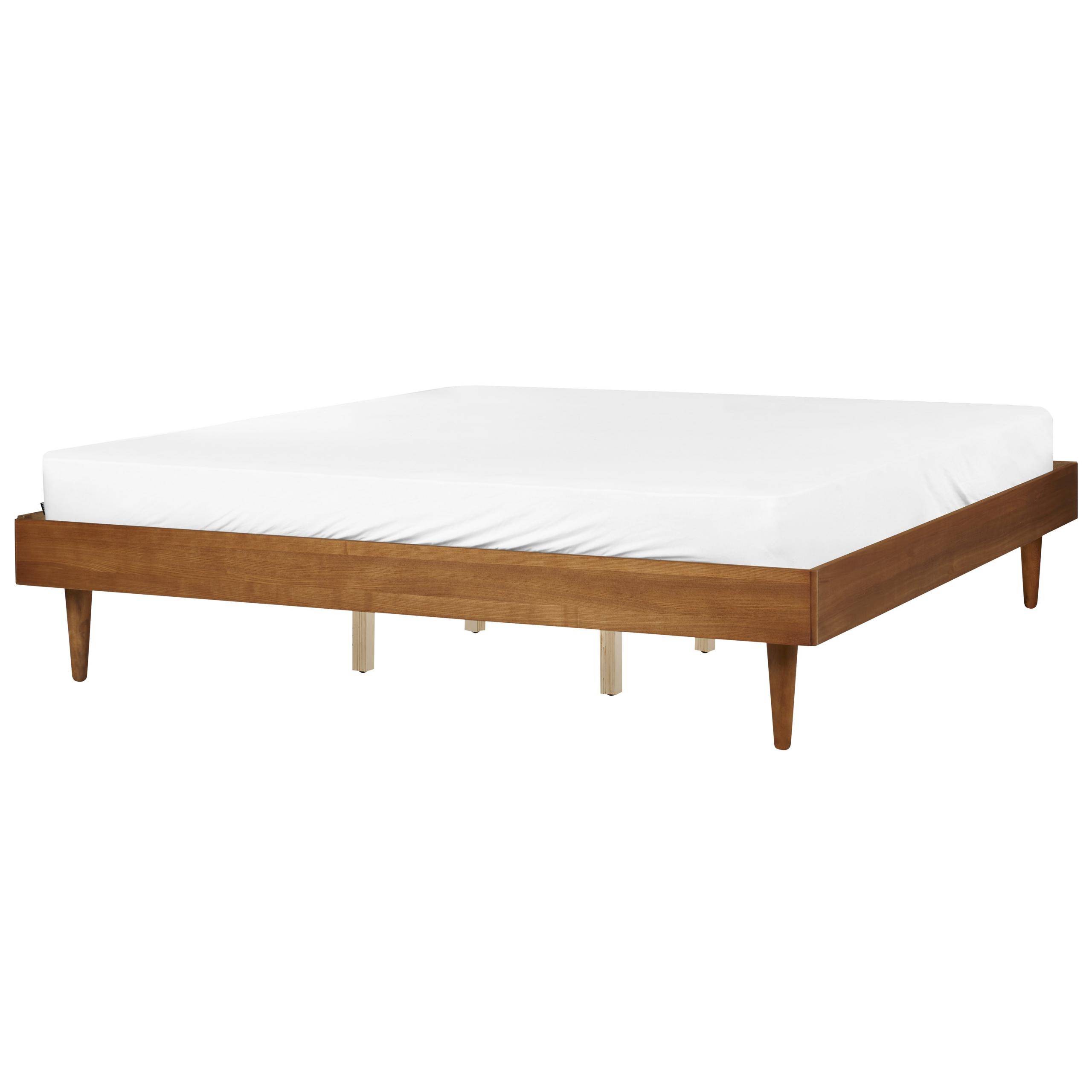 Säng med lamellram TOUCY 180 x 200 cm Brun askfanér