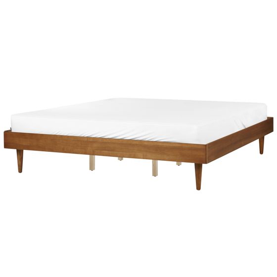 Säng med lamellram TOUCY 180 x 200 cm Brun askfanér