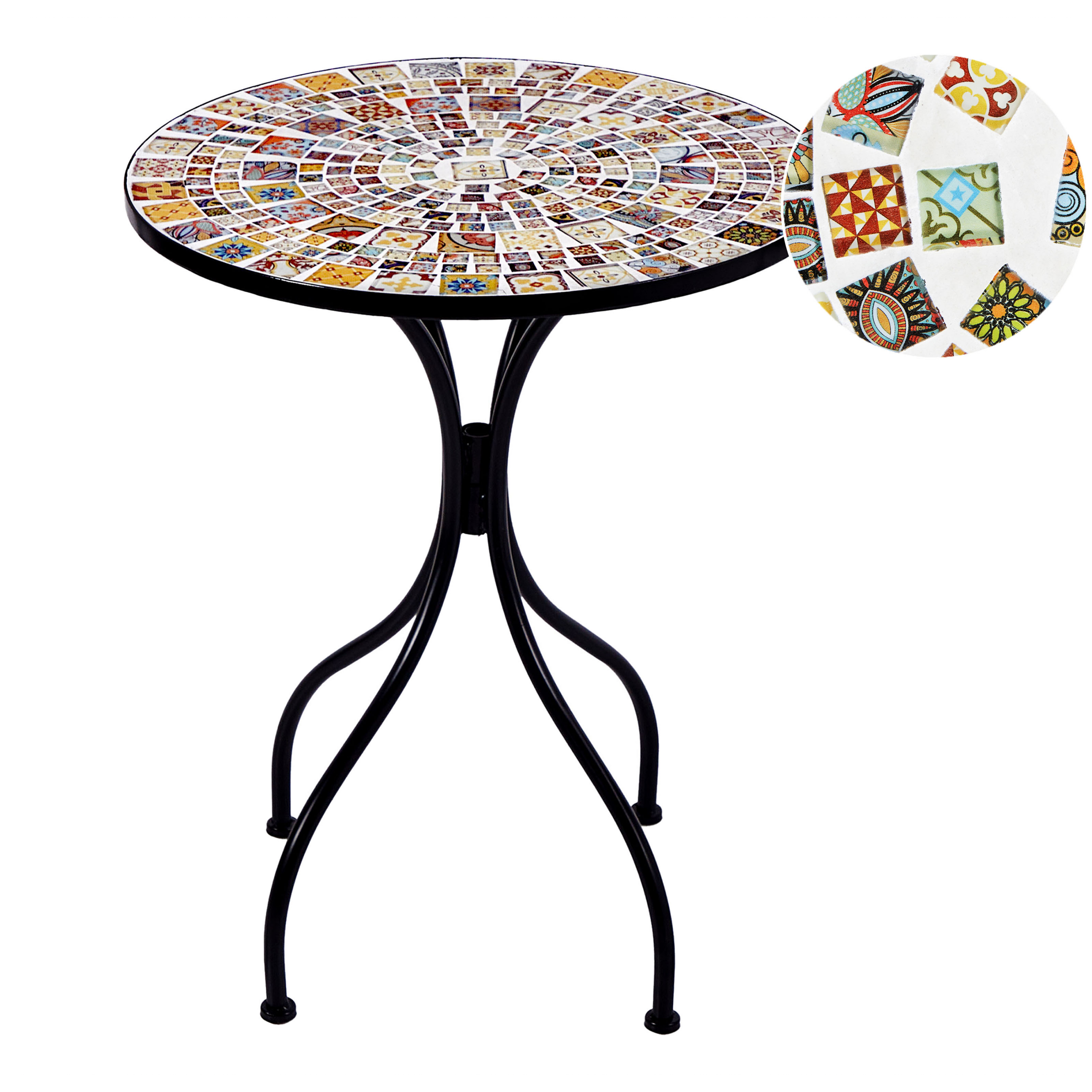 Bistrobord CASARIO 60 cm 60 cm Svart