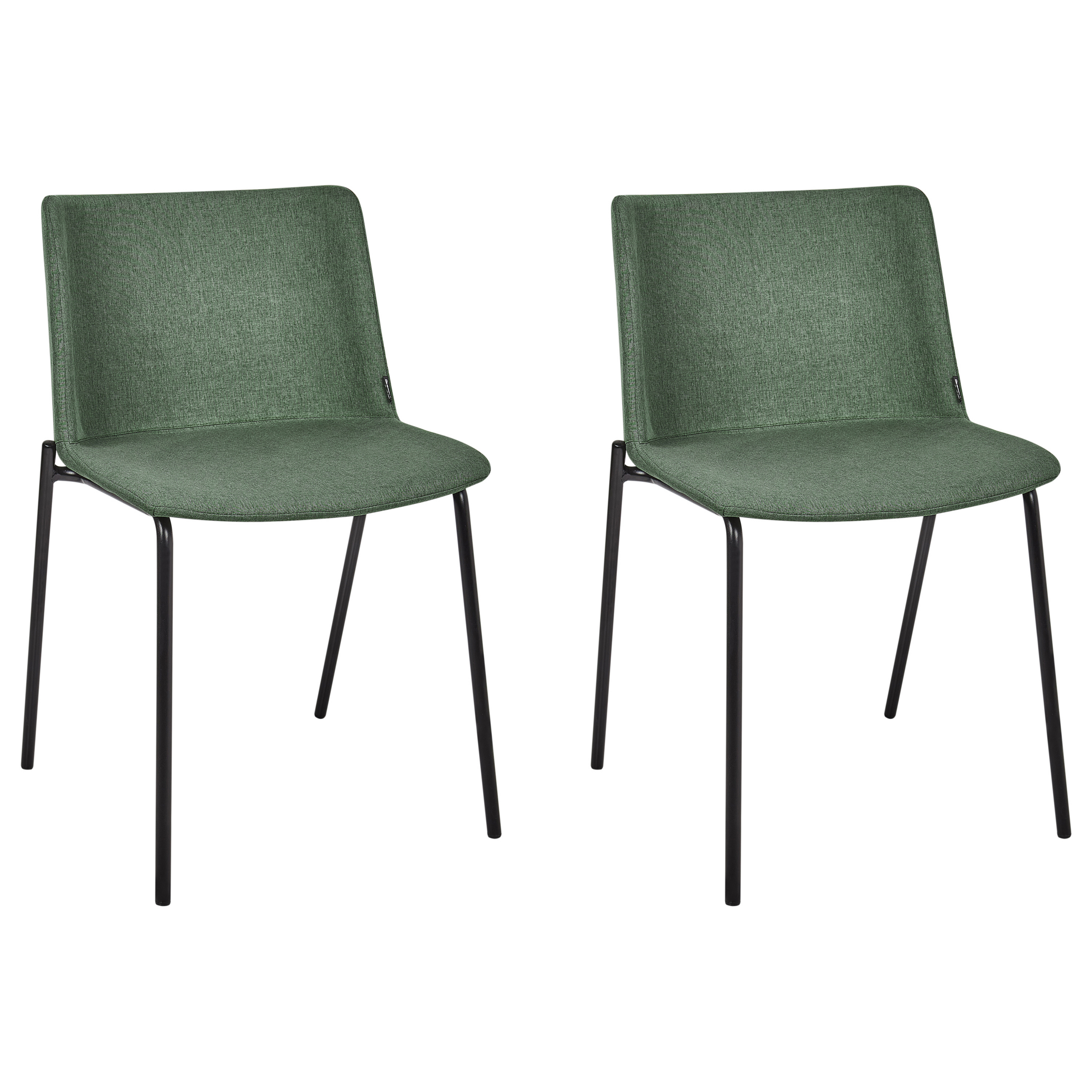 Set med 2 matstolar ESBON Mörkgrön
