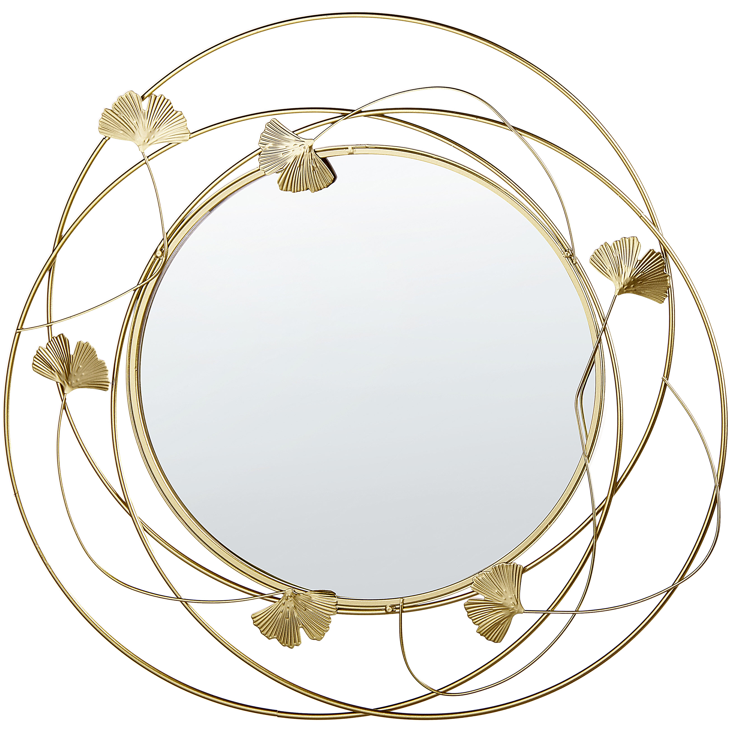 Väggspegel ANGLET 46 cm 49 cm Metall Guld