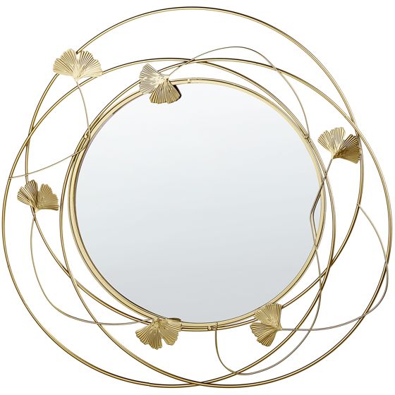 Väggspegel ANGLET 46 cm 49 cm Metall Guld