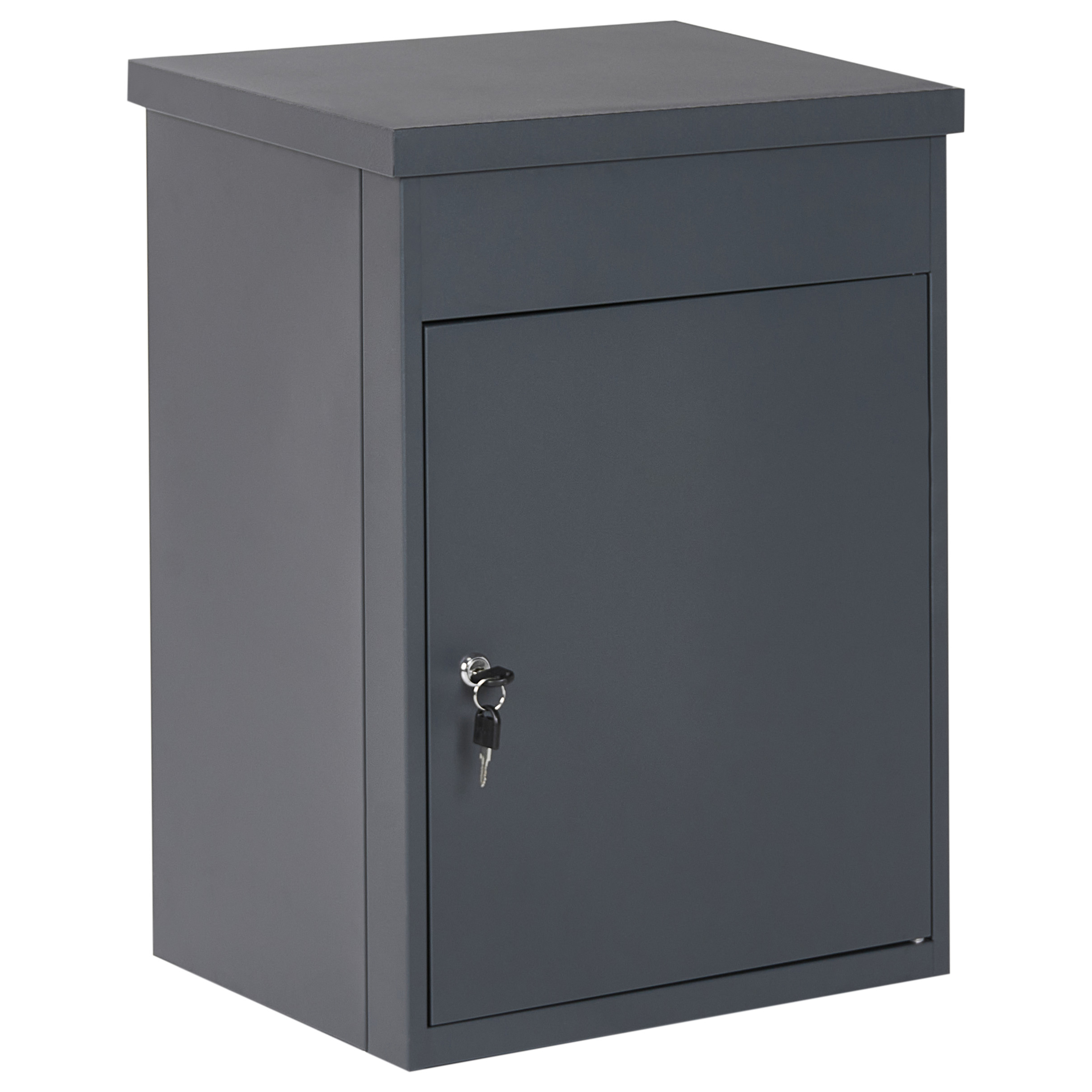 Paketbox SCALEA 44 cm 35 cm Metall Grafitgrå
