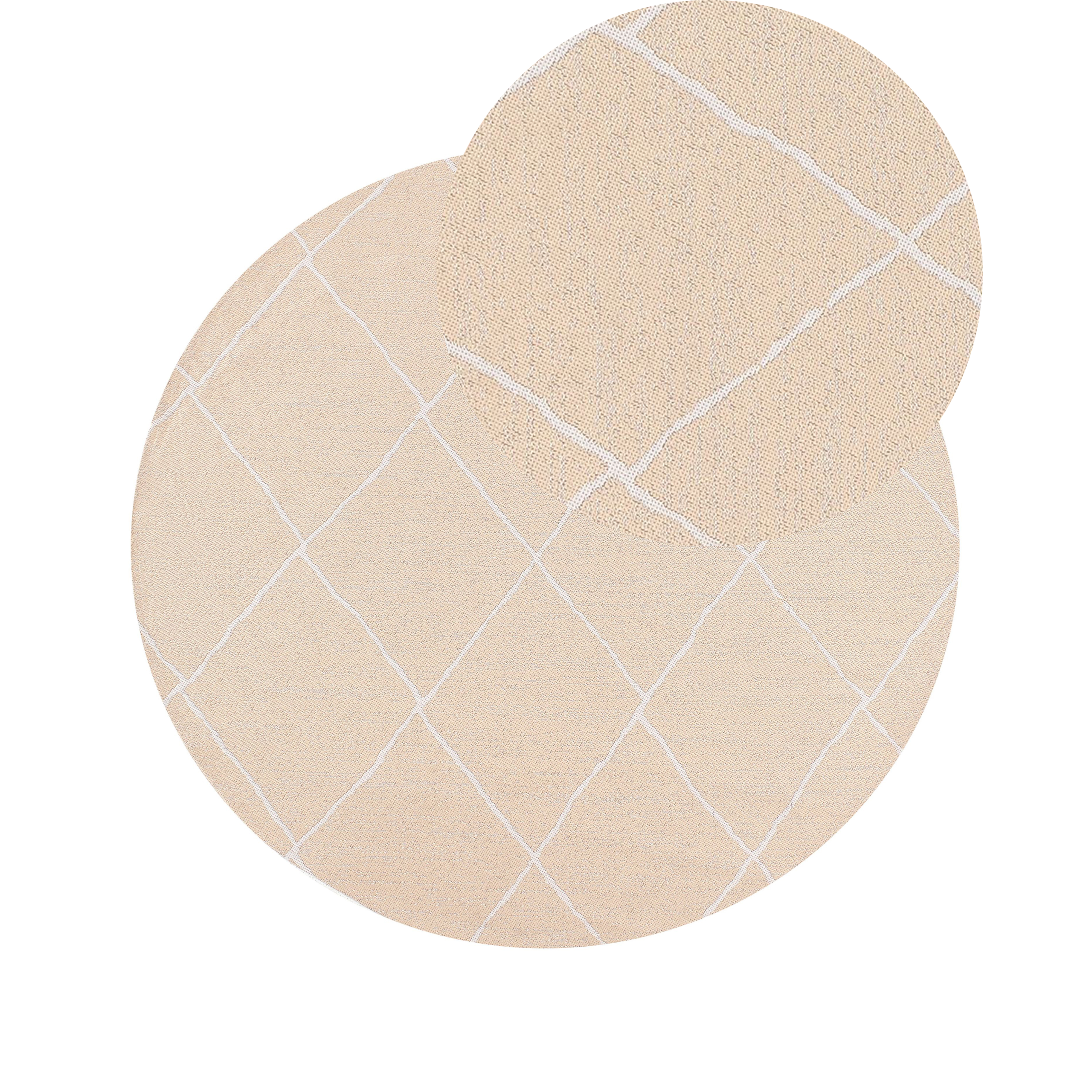 Utomhusmatta GWALIOR Beige ø 120 cm
