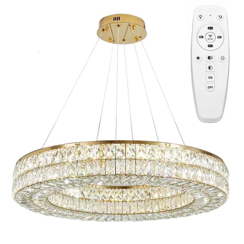 TOOLIGHT hängande taklampa LED APP1568-CP 60CM Guld 60x60x90cm