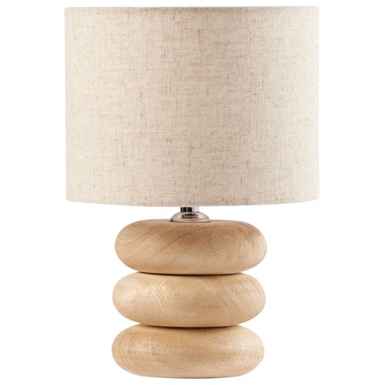 Bordslampa BETWA Mangoträ Ljusbrun