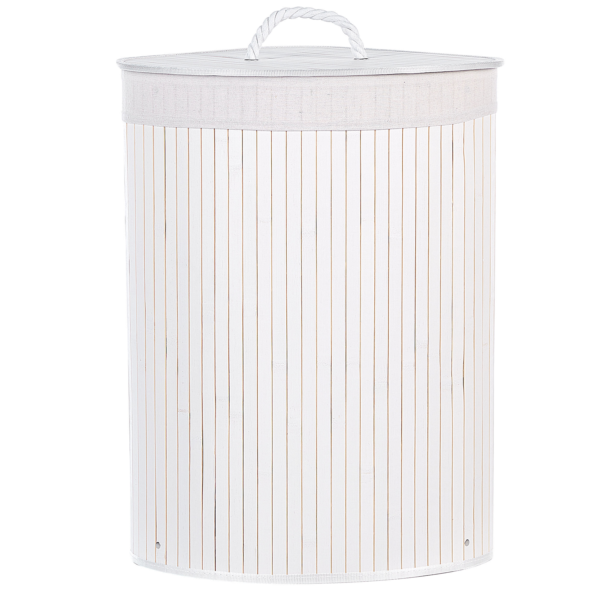 Tvättkorg MATARA Bambu Vit 57 L
