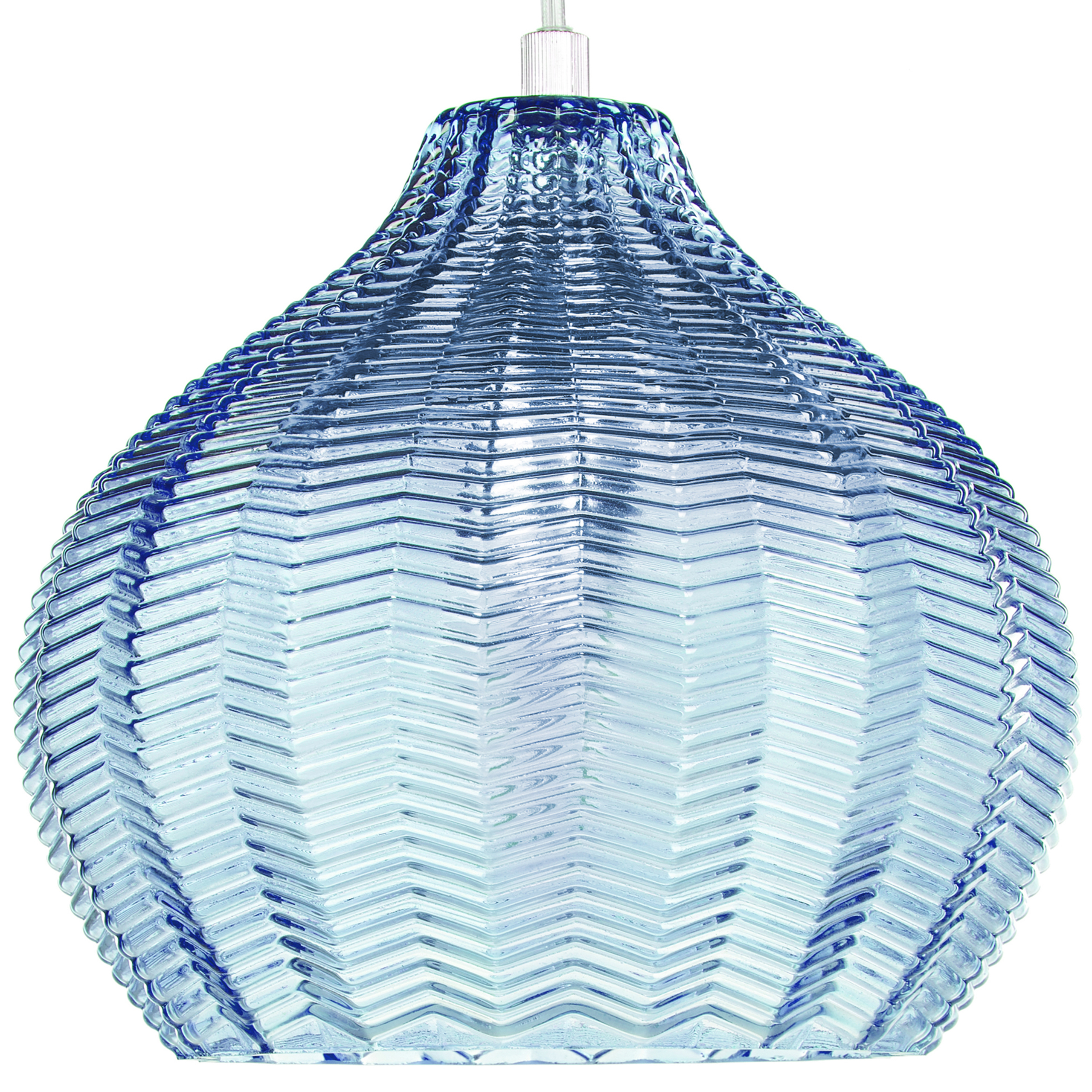 Pendellampa KEILA Glas Blå