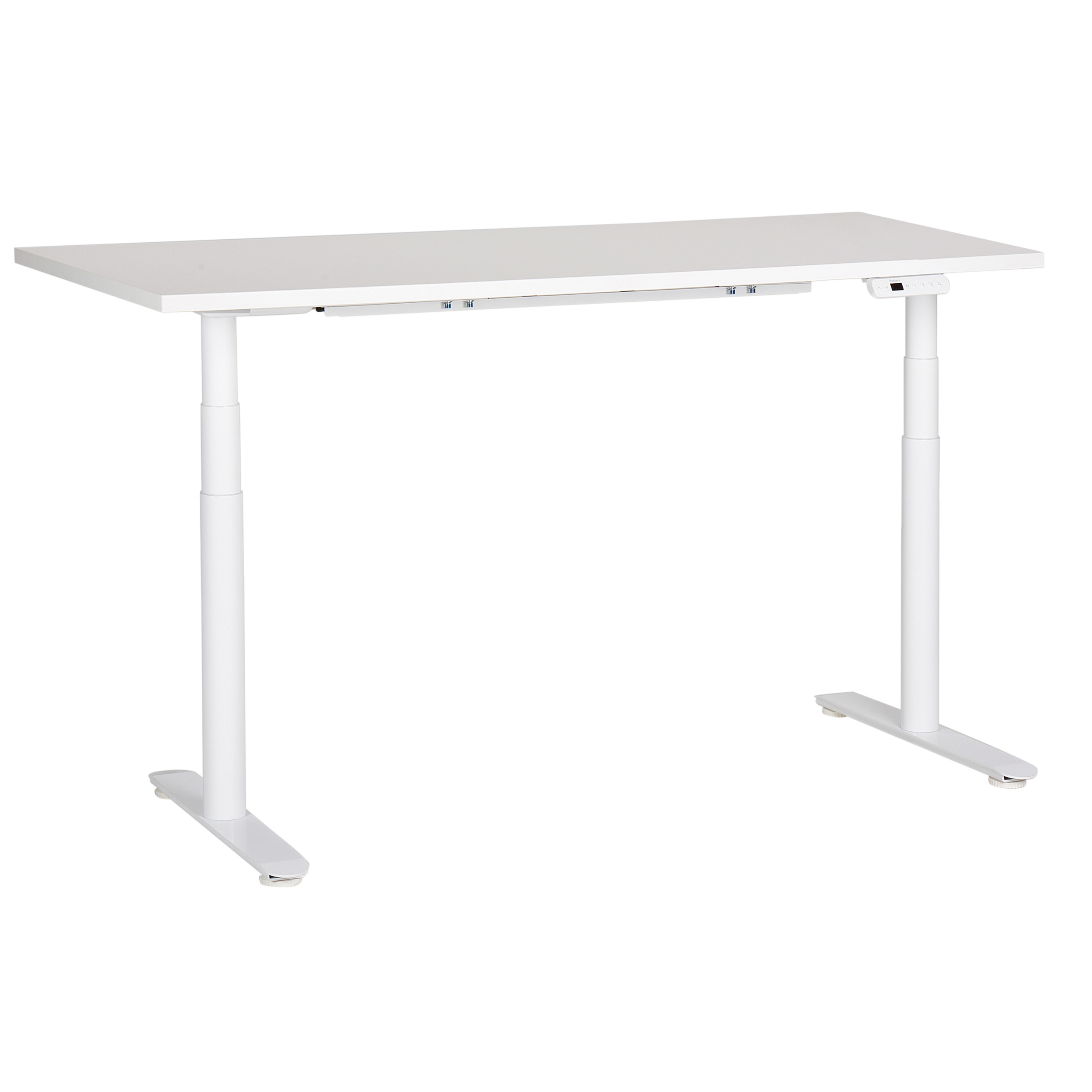 Elektriskt höj- och sänkbart skrivbord DESTINAS 160 cm 72 cm Vit