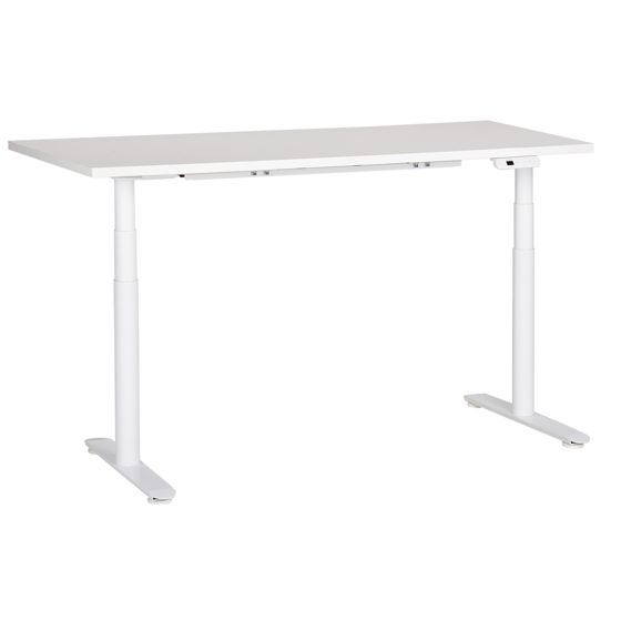 Elektriskt höj- och sänkbart skrivbord DESTINAS 160 cm 72 cm Vit