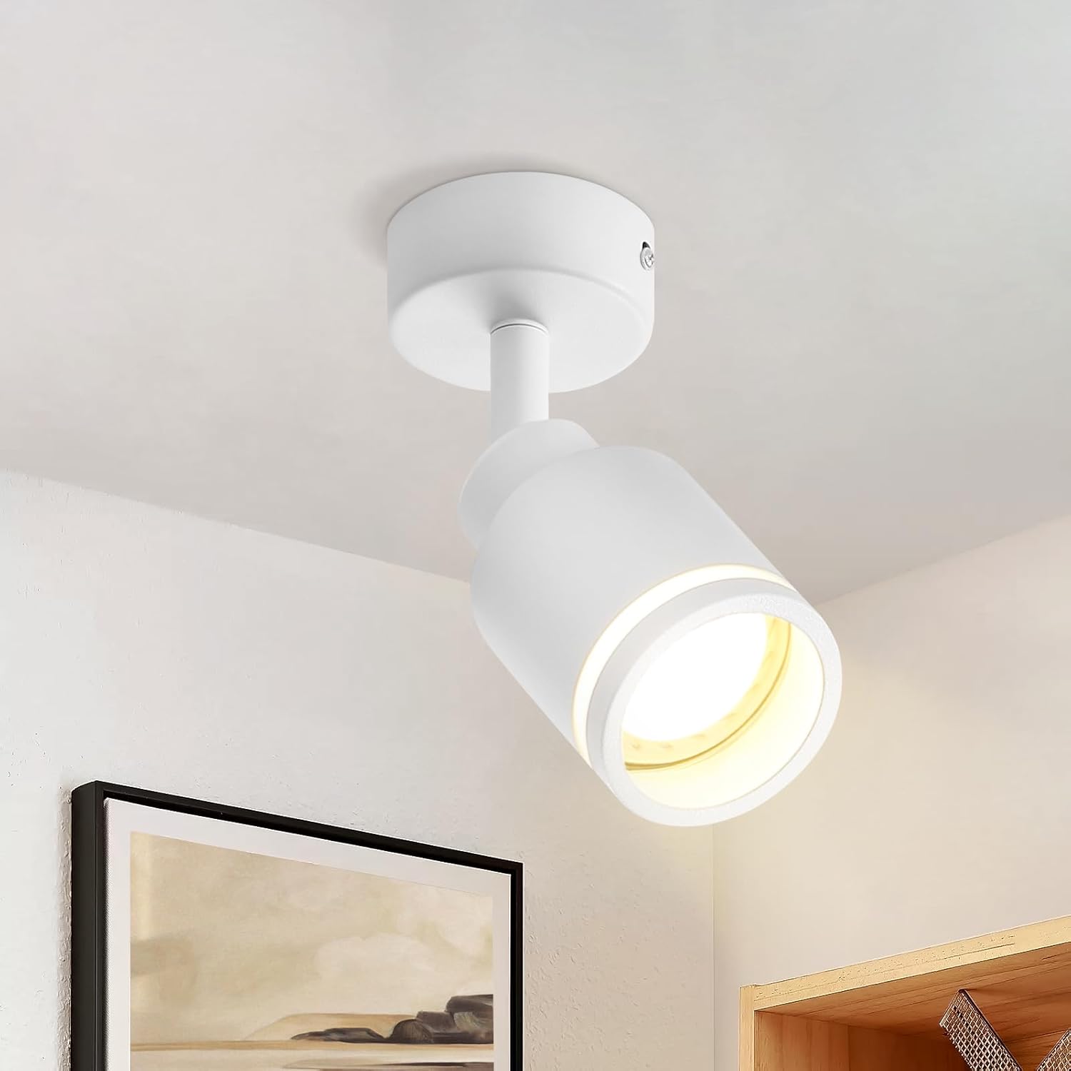 NETTLIFE modern takspotlight med 1 justerbar GU10-lampa