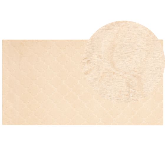 Fuskpälsmatta GHARO Beige 80 x 150 cm