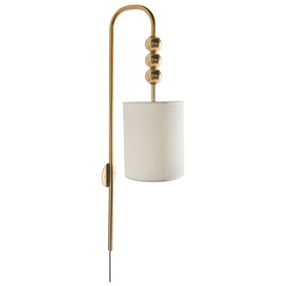 Vägglampa LOKY Metall Mässing