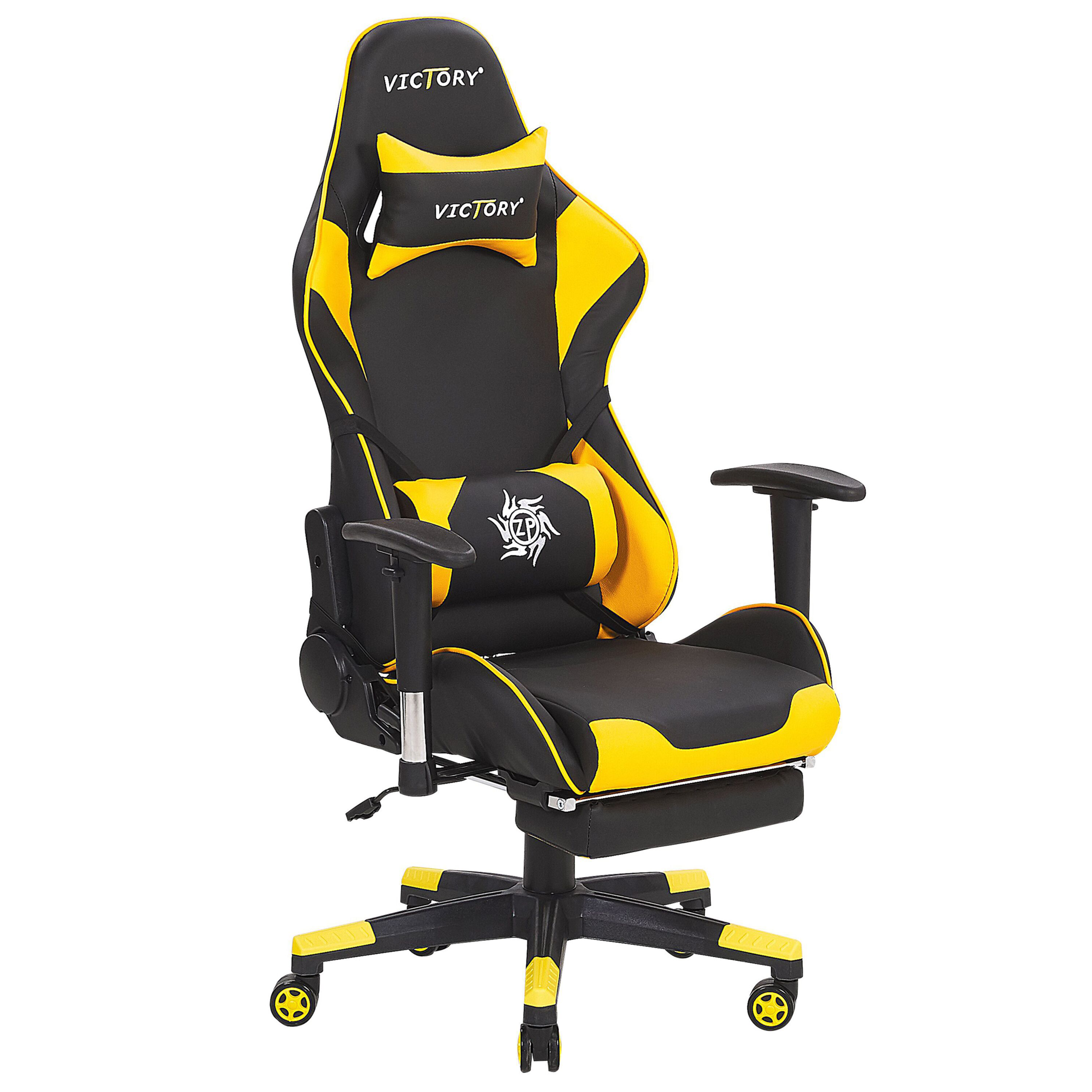 Gamingstol VICTORY Konstläder Gul