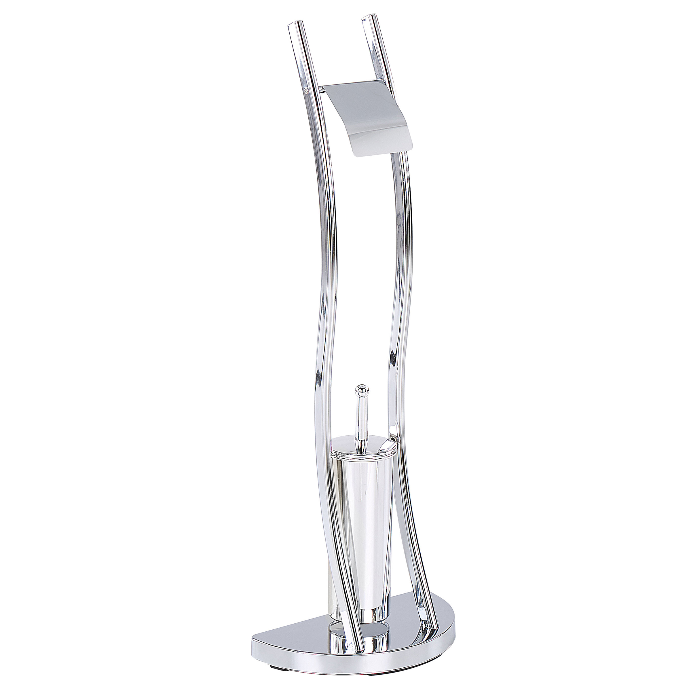 Toalettpappers- och borsthållare SOACHA Metall Silver