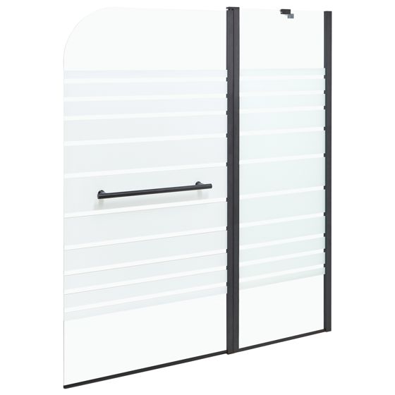 Badkarsskärm TUAPI 1400 x 1200 mm Svart