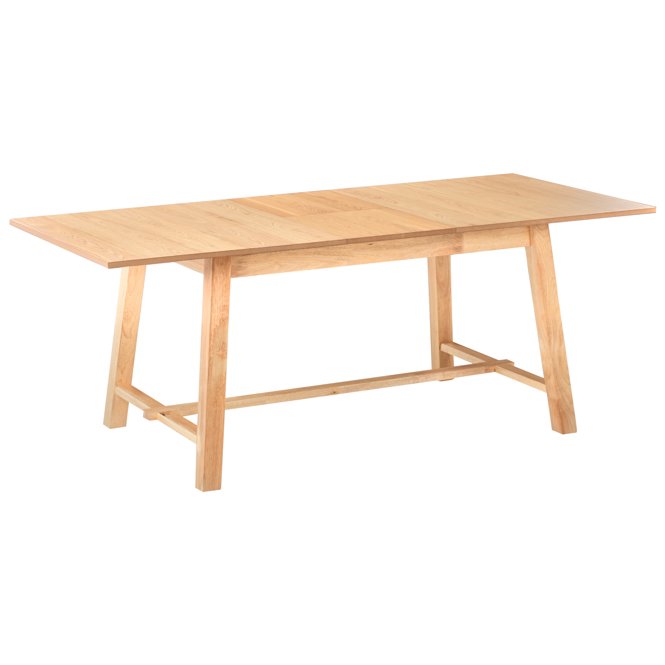Förlängningsbart matbord BARNES Ljus askfanér 160/200 cm 90 cm