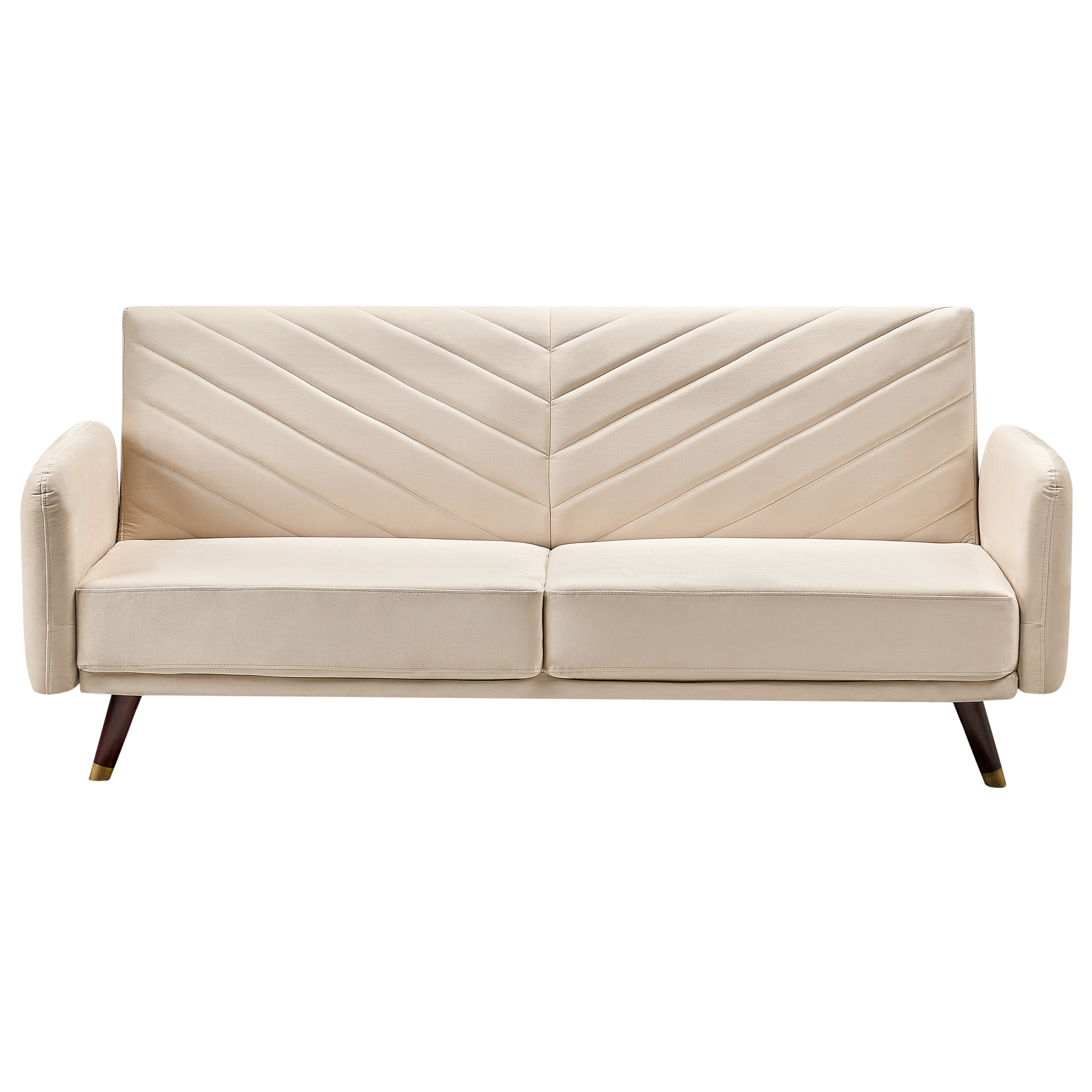Bäddsoffa 3-sits SENJA Sammet Beige