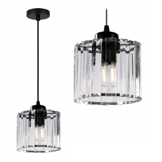 TOOLIGHT hängande taklampa APP511-1CP Svart 102x13x12cm