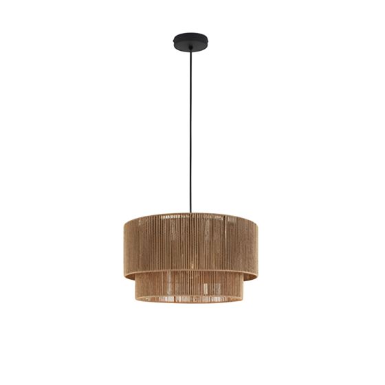TOOLIGHT hängande taklampa APP1836-1CP Svart/Brun 40x40x80cm