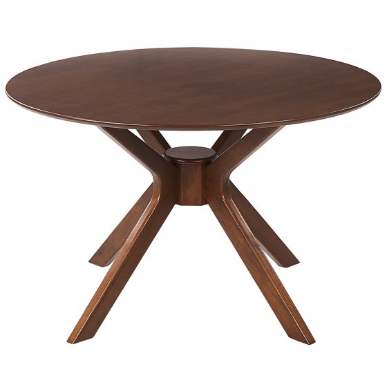 Matbord TYMIS Mörk mahognyfanér 120 cm 120 cm