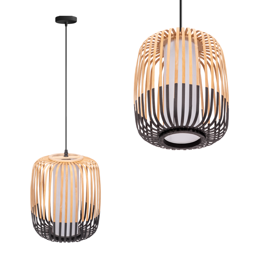 TOOLIGHT hängande taklampa APP1274-1CP BOHO Brun 32,5x24,5x11,2cm