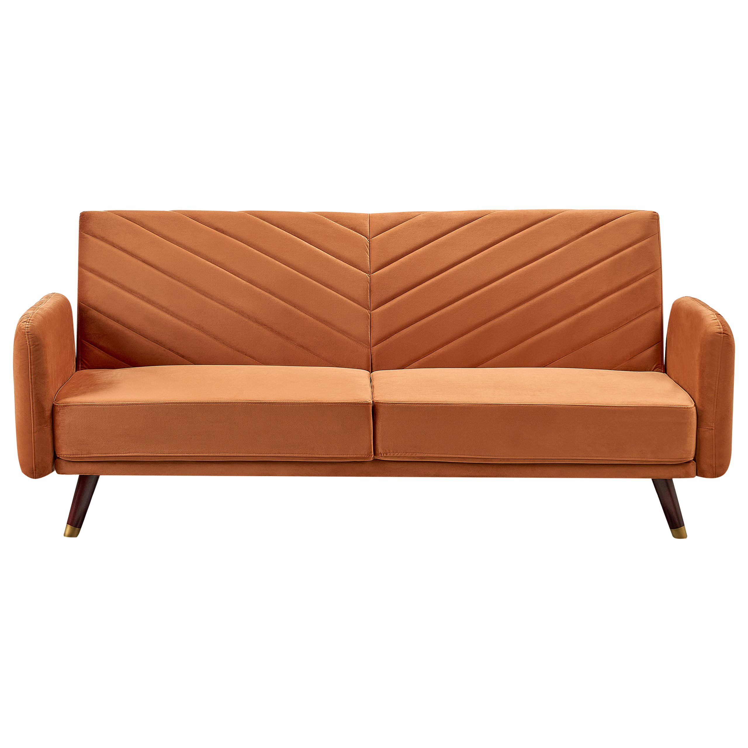 Bäddsoffa 3-sits SENJA Sammet Orange