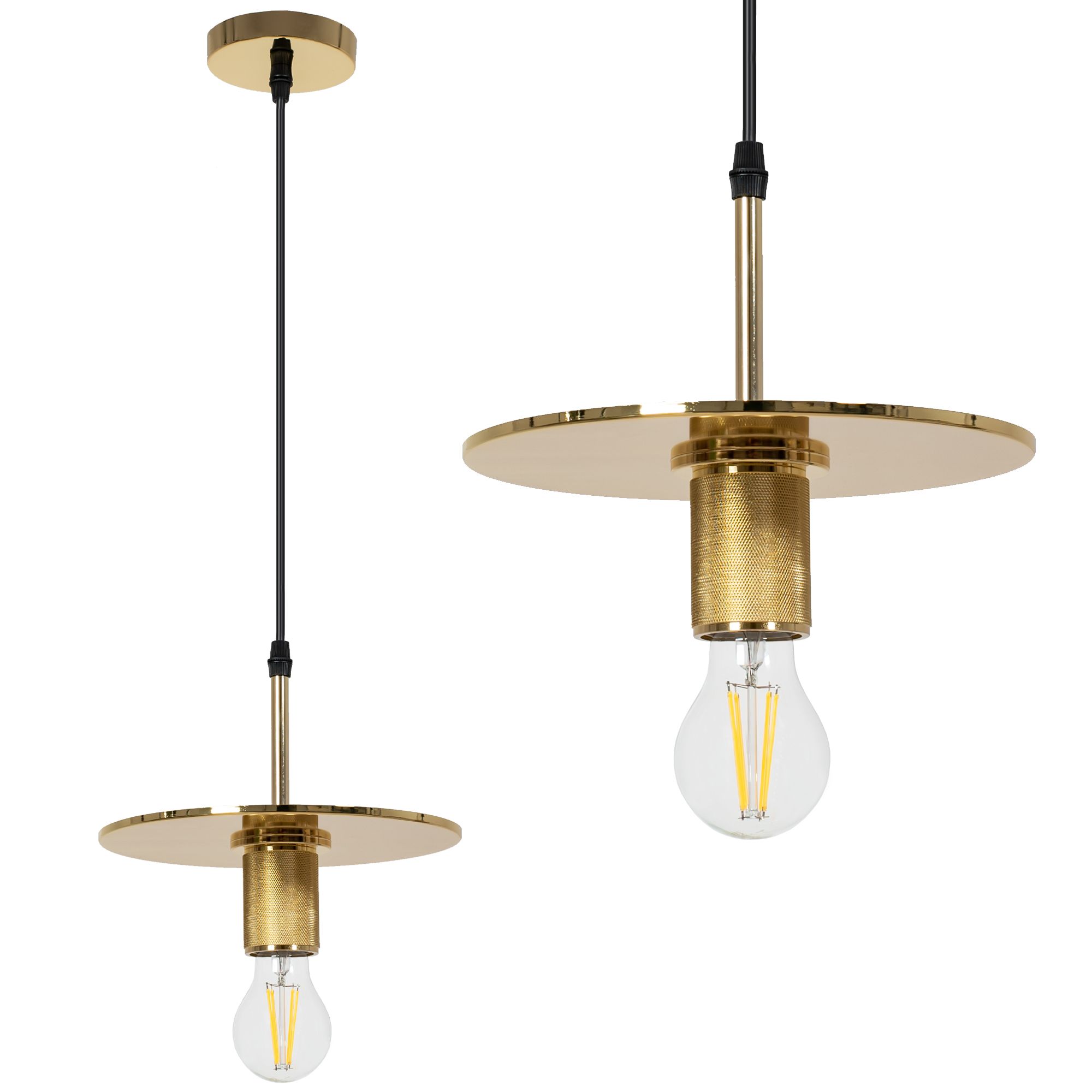 TOOLIGHT hängande taklampa APP1181-1CP Guld 25x22x25cm